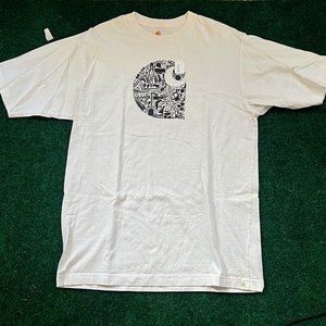 Vintage White Carhartt Graphic T-Shirt